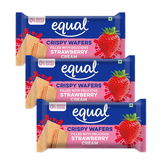 Strawberry Zero Added Sugar Wafer Bars (60 gm)