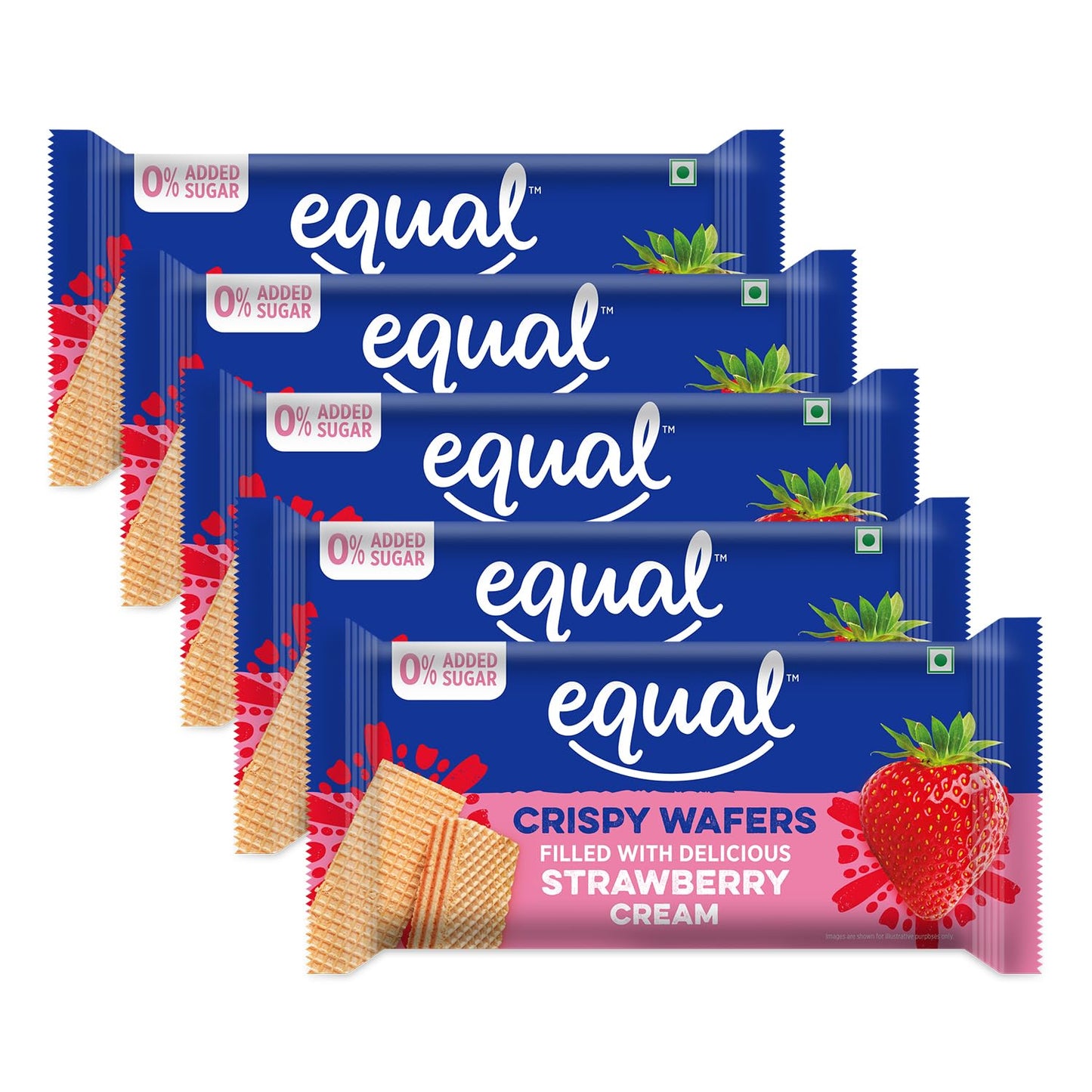 Strawberry Zero Added Sugar Wafer Bars (60 gm)