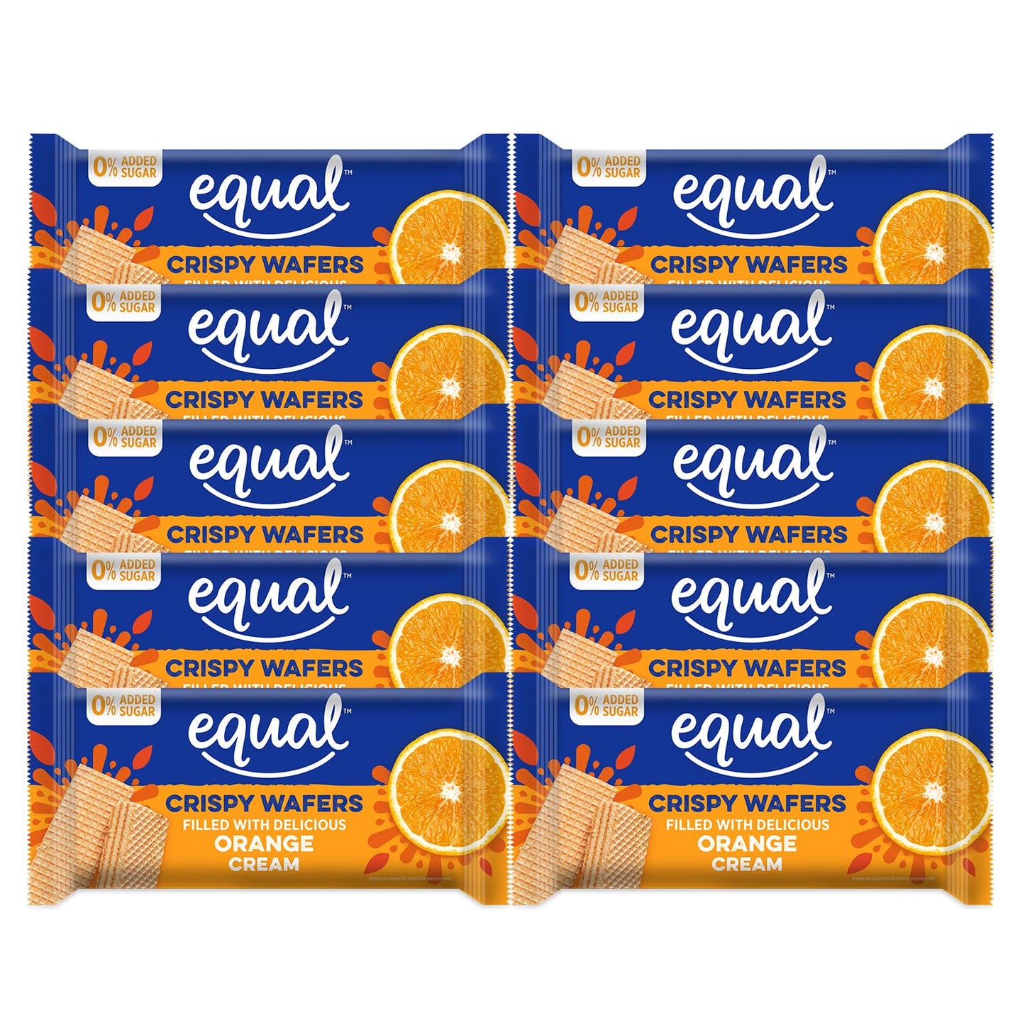 Orange Zero Added Sugar Wafer Bars (60 gm)