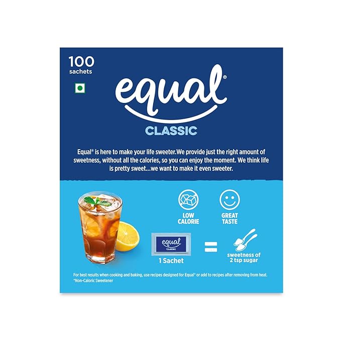 Classic Zero Calorie Sweetener with #NOASPARTAME | 100 Sachets