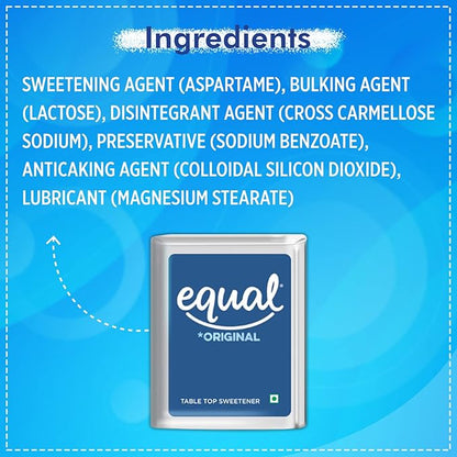 Sweetener with Equal Classic Zero Calorie #NOASPARTAME | 300 Tablets