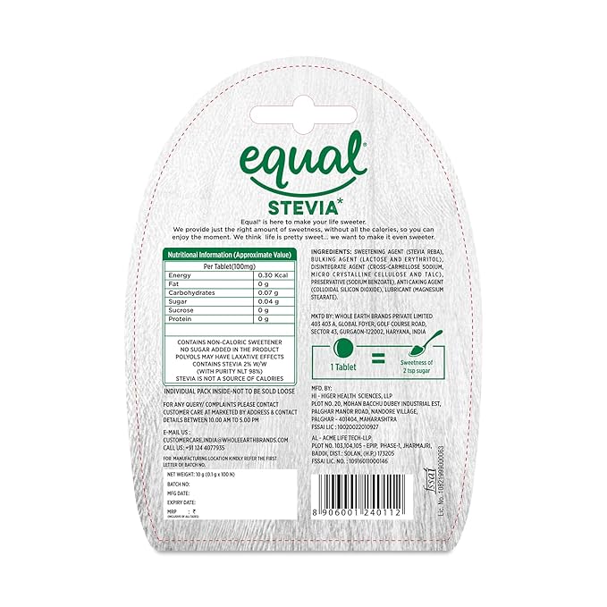 Stevia Natural Sweetener | 100 Tablets