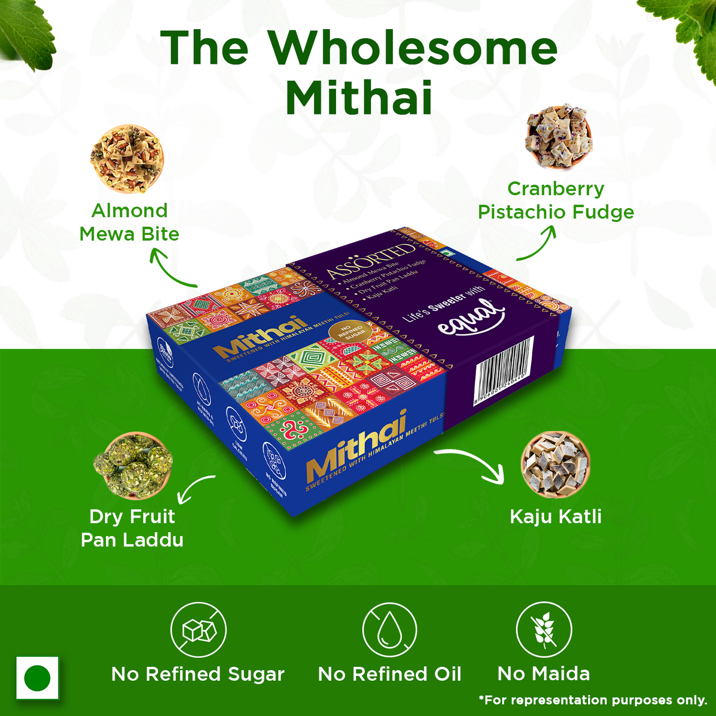 Assorted Mithai Sugar-Free Box 250g