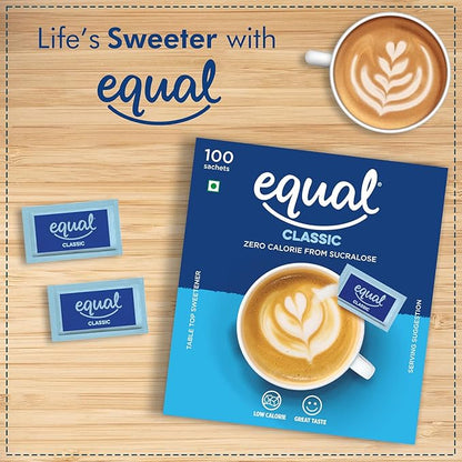 Classic Zero Calorie Sweetener with #NOASPARTAME | 100 Sachets