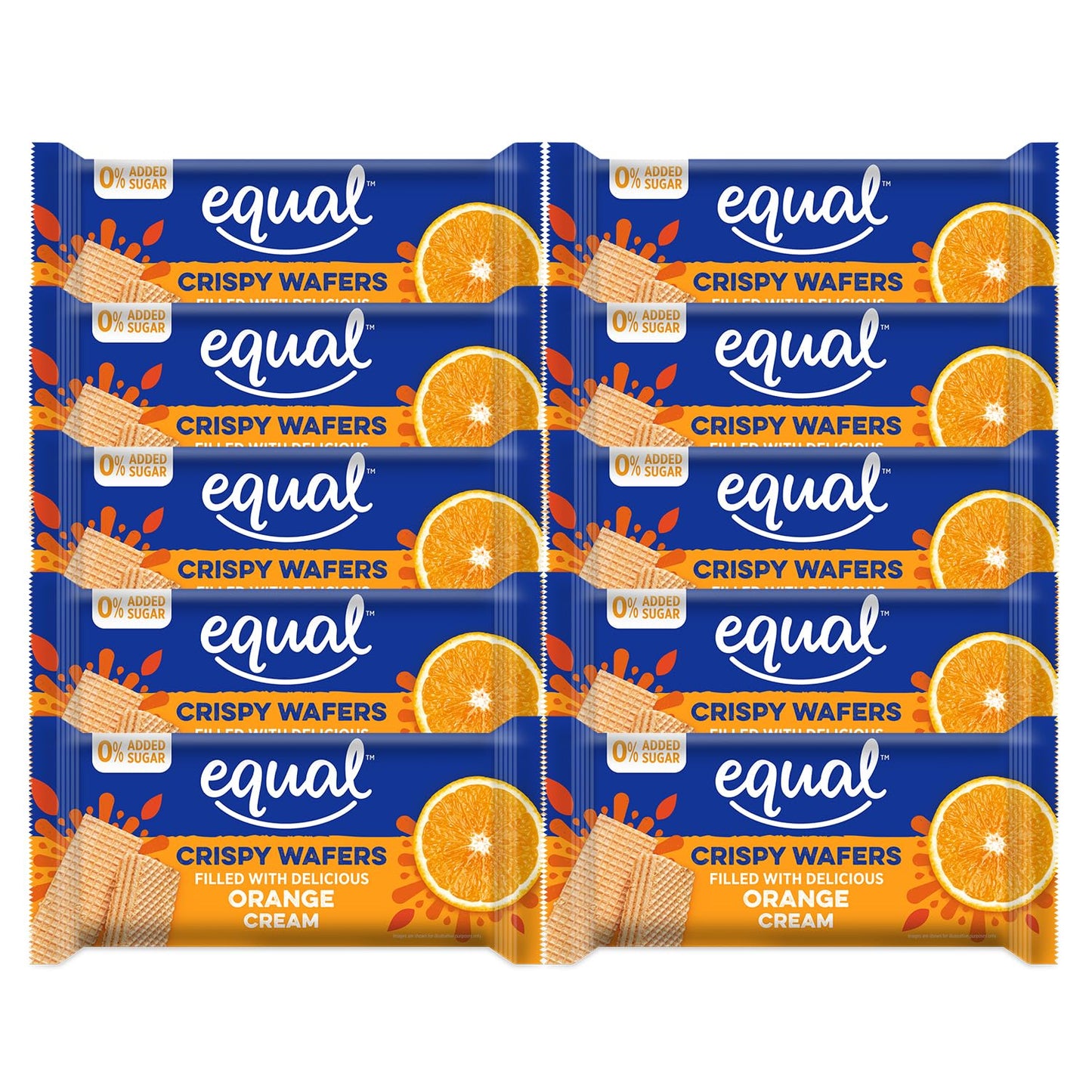 Orange Zero Added Sugar Wafer Bars