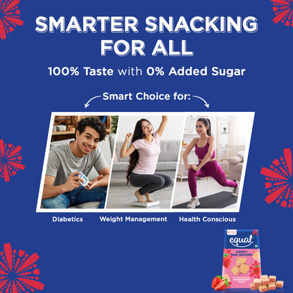 Strawberry Zero Added Sugar Wafer Cubes