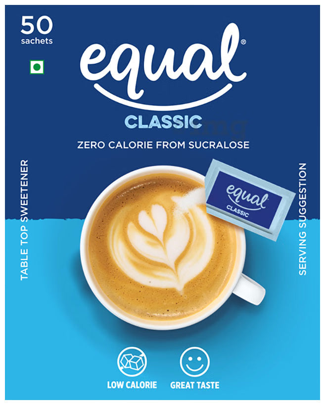 Classic Zero Calorie Sweetener with #NOASPARTAME | 50 Sachets